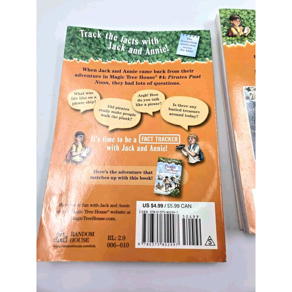 Magic Tree House Pirates Past Noon Books With Fact Tracker and Research Guide - Picture 9 of 9